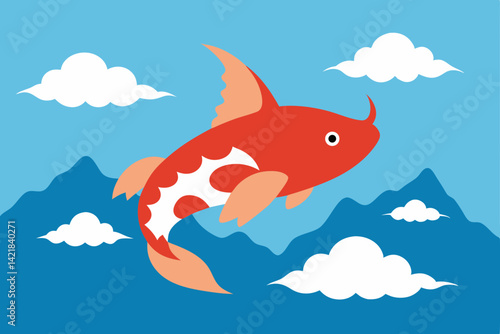 goldfish jumping out of water