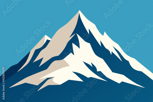 mountain landscape vector illustration