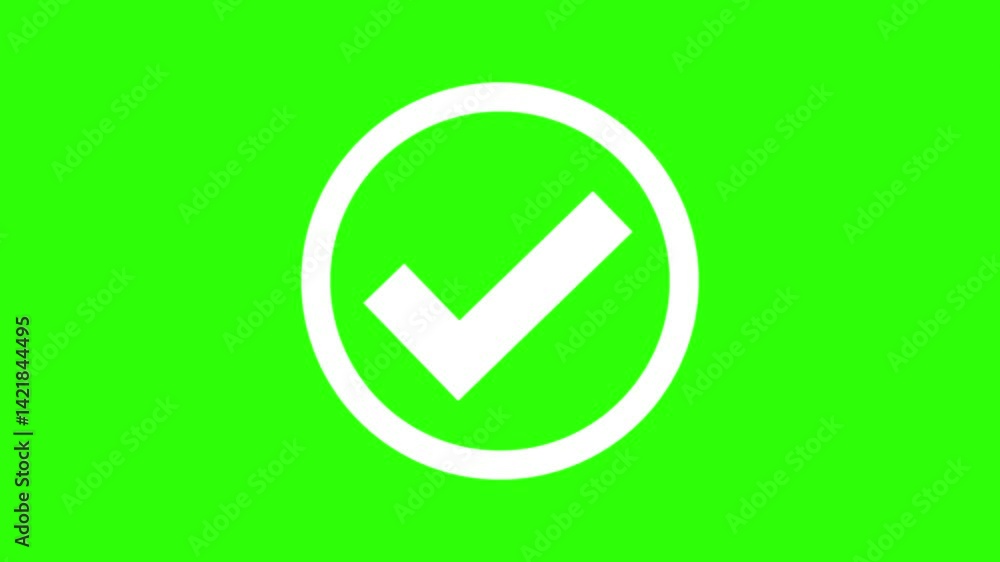 Checkmark inside a circle animation, symbolizing approval or completion Checkmark inside a circle animation, symbolizing approval or completion