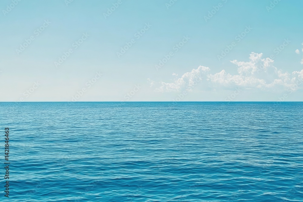 Obraz premium Calm ocean, clear sky
