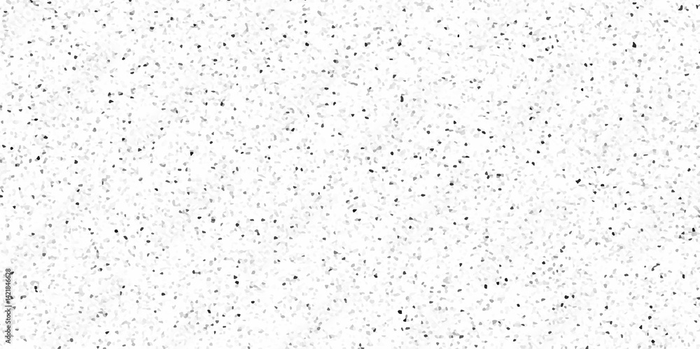 Fototapeta premium Black and white background. Terrazzo white paper background. Scattered pixelated mosaic with random shapes. Artistic modern abstract texture with small fragmented shapes. Digital noise pattern.