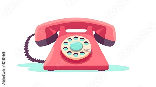Modern vector illustration of a noisy phone flat calling symbol for communication designs