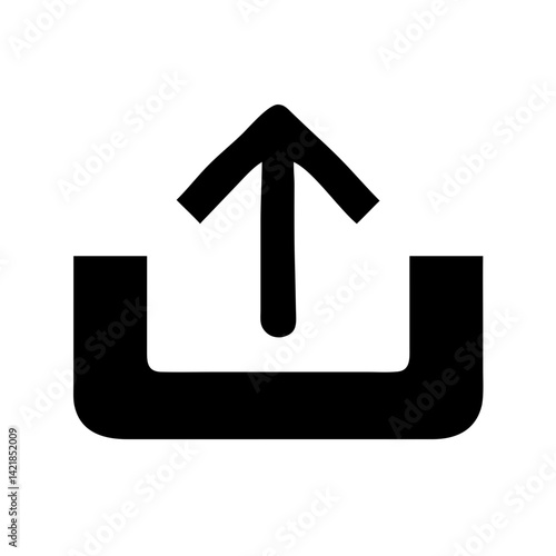 upload icon on transparent background for apps and websites