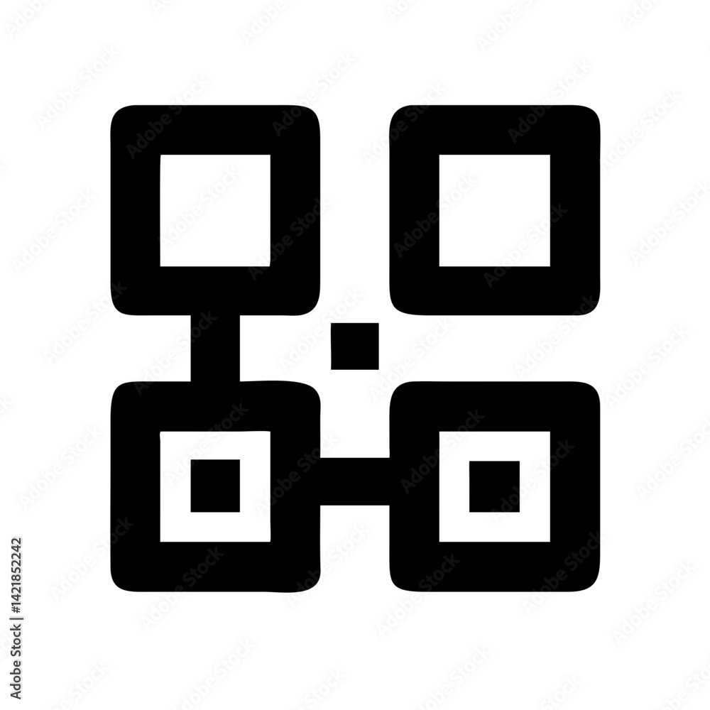 qr code icon on transparent background for apps and websites qr code icon on transparent background for apps and websites