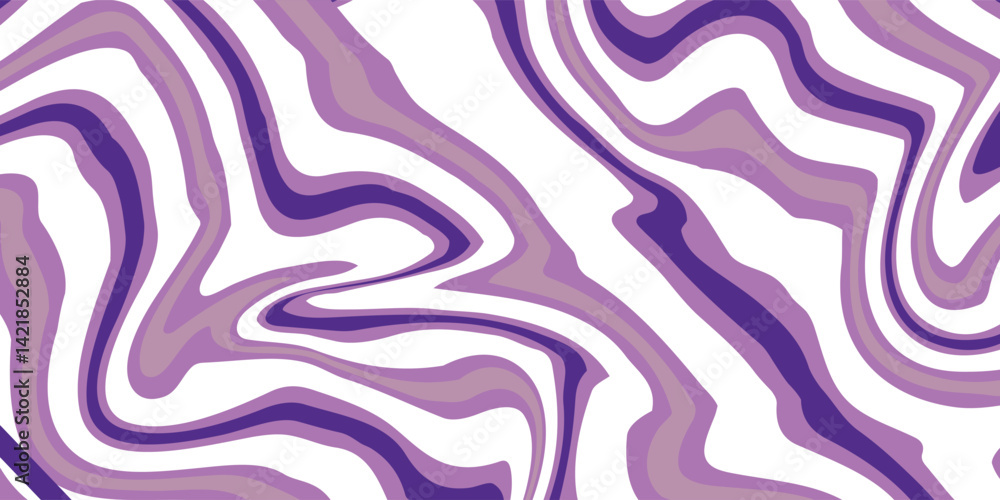 Trendy abstract purple liquid spiral pattern background. design Waves, swirls, swirly patterns, trendy hippie groovy retro psychedelic style. Trendy abstract purple liquid spiral pattern background. design Waves, swirls, swirly patterns, trendy hippie groovy retro psychedelic style.