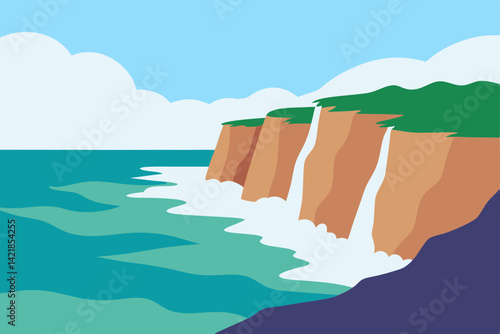beach and sea