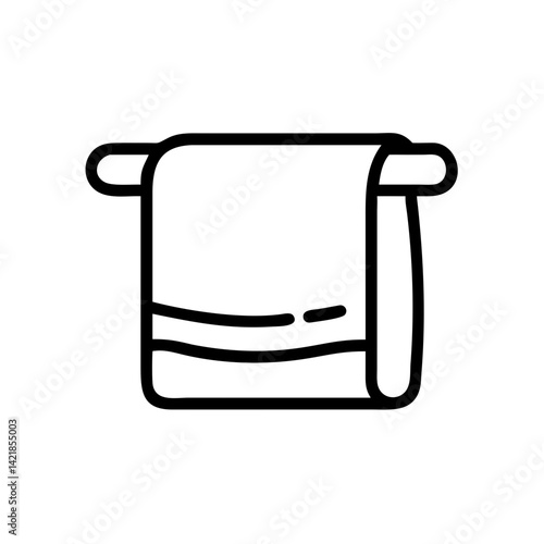 towel icon on transparent background for apps and websites
