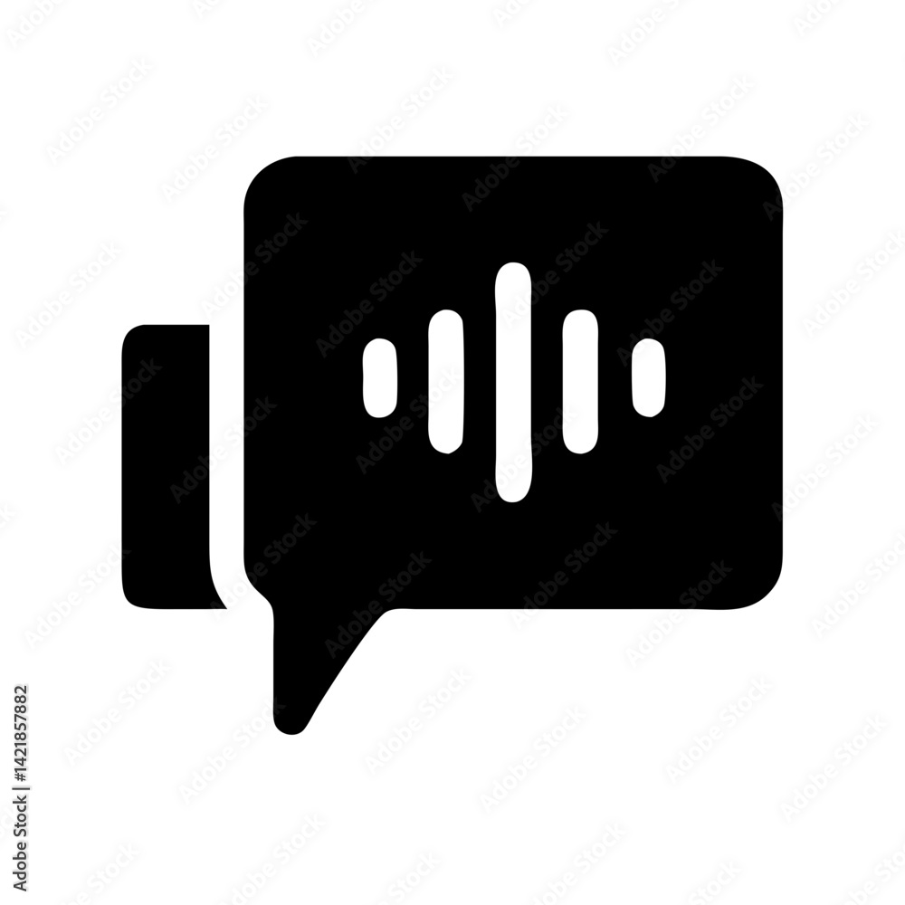 voice message icon on transparent background for apps and websites voice message icon on transparent background for apps and websites