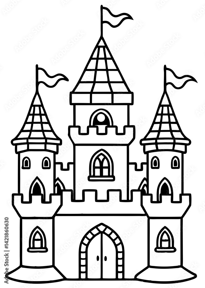 vector illustration of a castle vector illustration of a castle