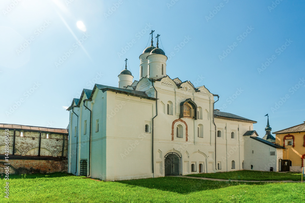 Gate Church of the Transfiguration with Water Gate, Kirillo-Belozersky Monastery, Russia Gate Church of the Transfiguration with Water Gate, Kirillo-Belozersky Monastery, Russia