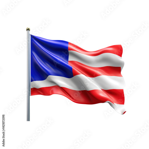 Waving Flag of Liberia High-Resolution 3D Render Free Download Waving Flag of Liberia High-Resolution 3D Render - GFXLoad