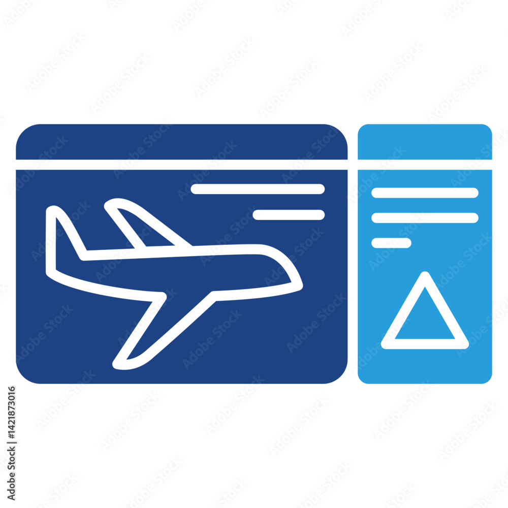 Fototapeta premium Boardingpass Icon
