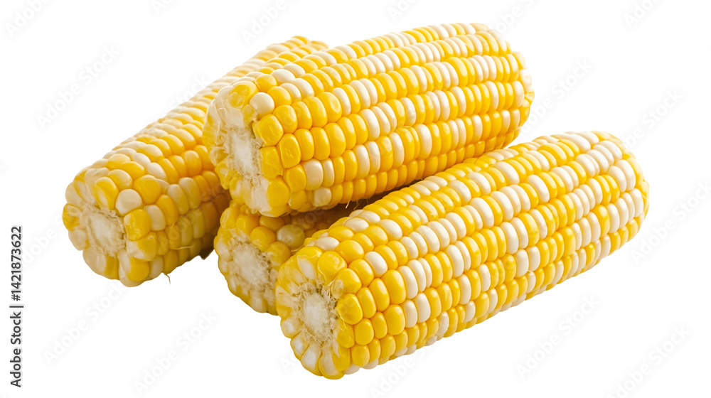 Top view of steps of fresh ripe corn peeling on grey table Top view of steps of fresh ripe corn peeling on grey table