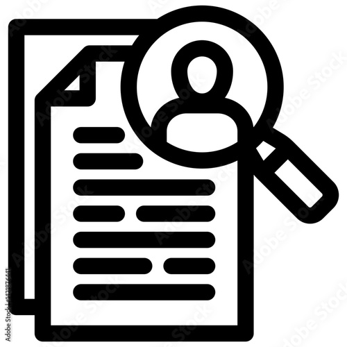 Job Search icon symbol. Vector illustration.