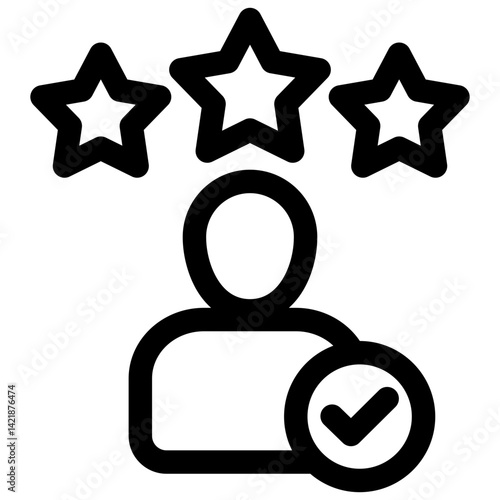 Reputation icon symbol. Vector illustration.