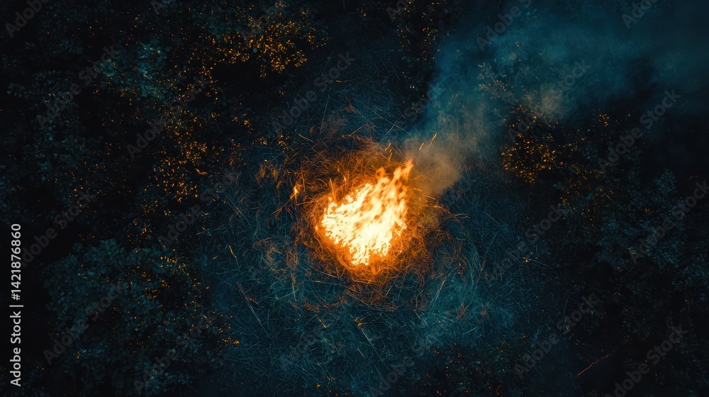 Night fire in the forest with fire and smoke.Epic aerial photo of a smoking wild flame.A blazing,glowing fire at night.Forest fires.Dry grass is burning. climate change,ecology.Line fire in the dark. Night fire in the forest with fire and smoke.Epic aerial photo of a smoking wild flame.A blazing,glowing fire at night.Forest fires.Dry grass is burning. climate change,ecology.Line fire in the dark.