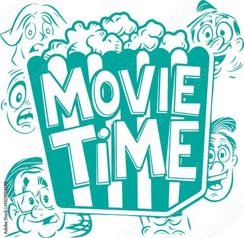 Movie Time Popcorn Bucket.