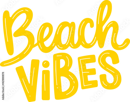 Beach Vibes Sticker.