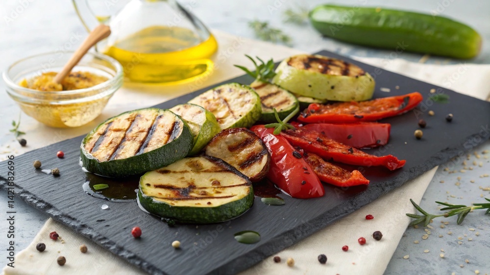grilled salmon steak with vegetables grilled salmon steak with vegetables