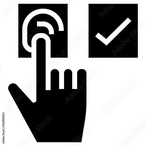 biometric vector icon