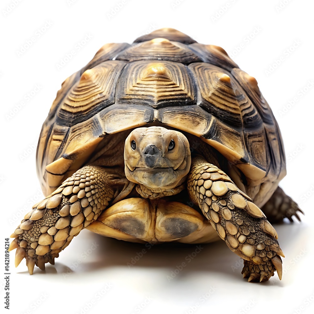Naklejka premium Big turtle isolated on white background