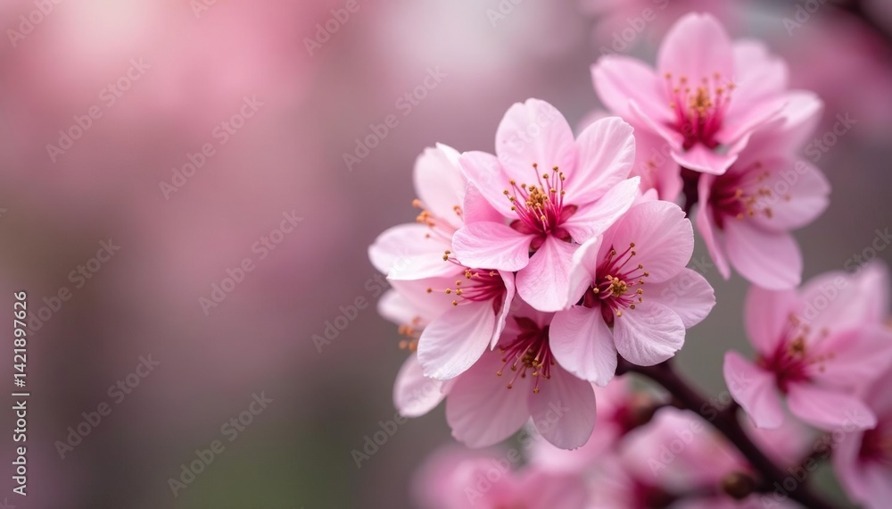 Delicate pink sakura blossoms, full bloom, soft petals , elegant, bloom Delicate pink sakura blossoms, full bloom, soft petals , elegant, bloom