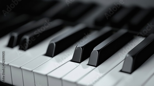 Wallpaper Mural Piano Keys: A Close-Up of Musical Elegance Torontodigital.ca