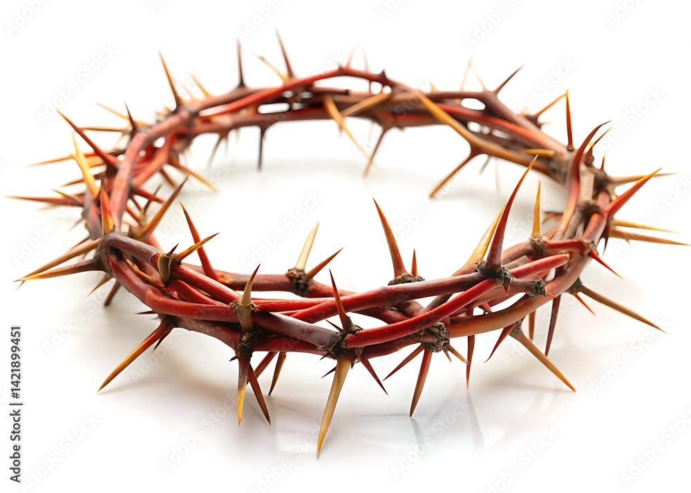 Fototapeta premium Crown of thorns isolated on white background