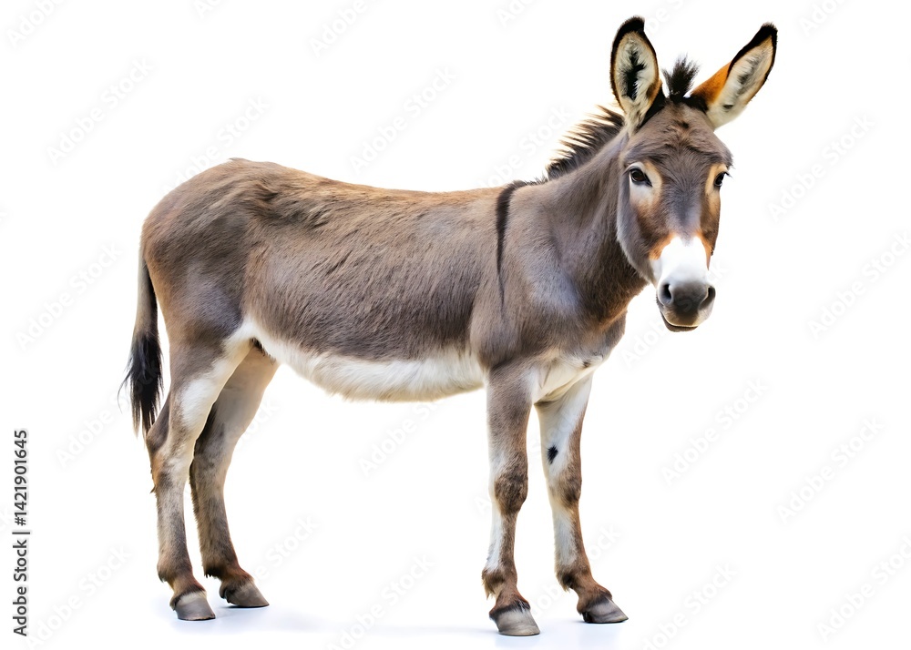 Donkey isolated on white background Donkey isolated on white background