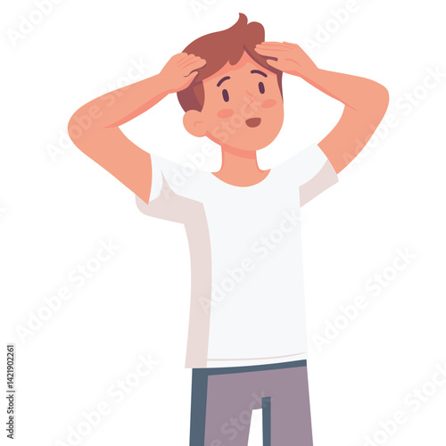 Student feeling stressed about exam preparation  