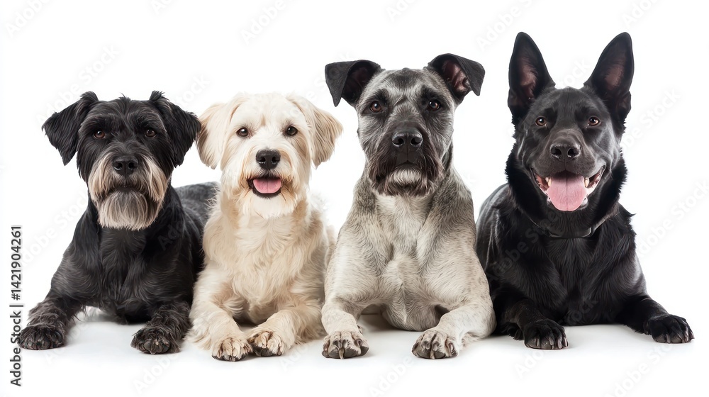 Fototapeta premium Utility Dogs â€“ Bred for special functions (e.g., Schnauzer, Dogo Argentino).