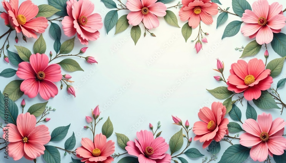 Intricate floral design seamlessly loops, soft pastel hues , graphic, continuous, swirl Intricate floral design seamlessly loops, soft pastel hues , graphic, continuous, swirl