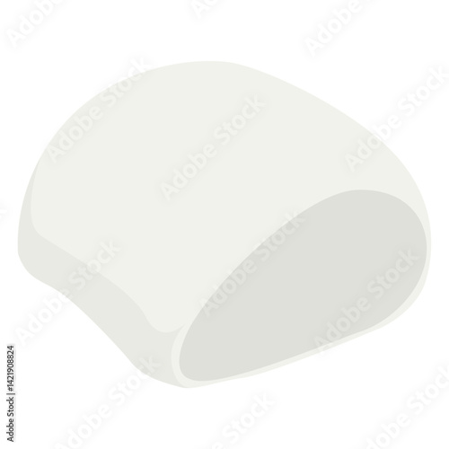 Illustration of mantou or roti kukus cina
