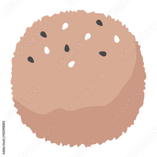 Illustration of a Steamed meatball
