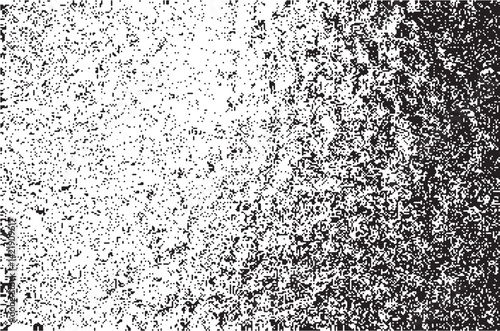 Black Spray Halftone Texture on White Background with Grunge Dust and Noise Effect