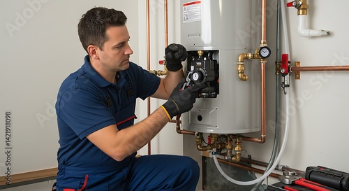 Servicing a Home Hot Water Tank System