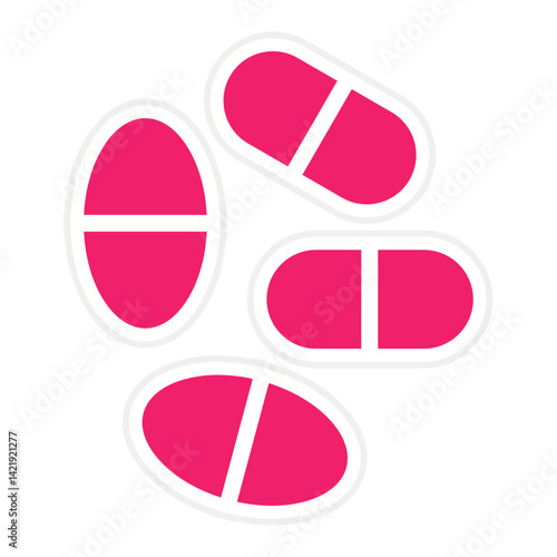Vector Design Pills Icon Style