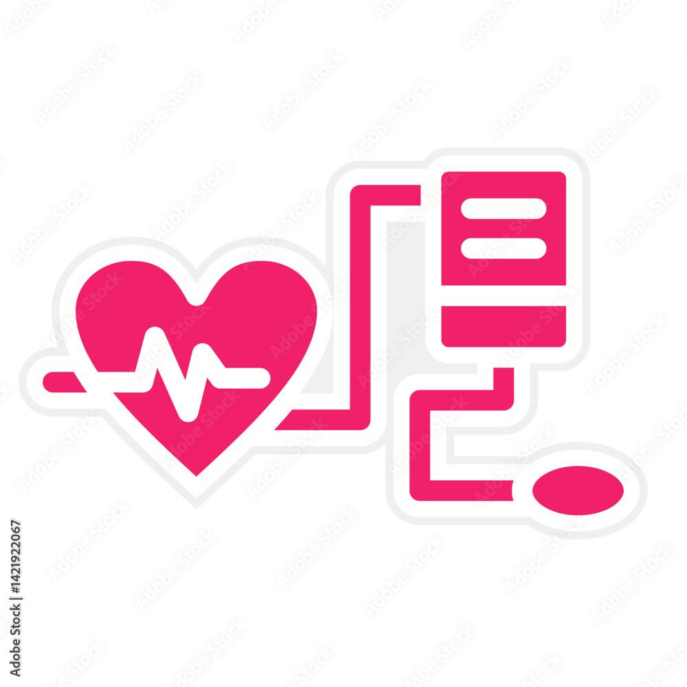 Fototapeta premium Vector Design Blood Pressure Icon Style