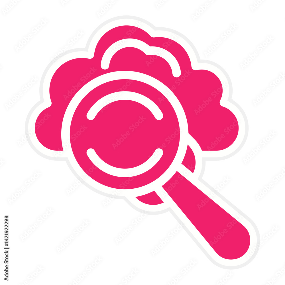 Vector Design Cloud Search Icon Style Vector Design Cloud Search Icon Style