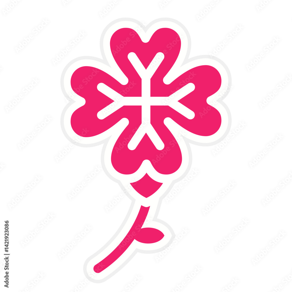 Vector Design Clover Icon Style Vector Design Clover Icon Style
