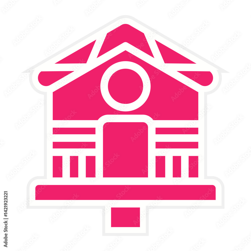 Fototapeta premium Vector Design Bird House Icon Style
