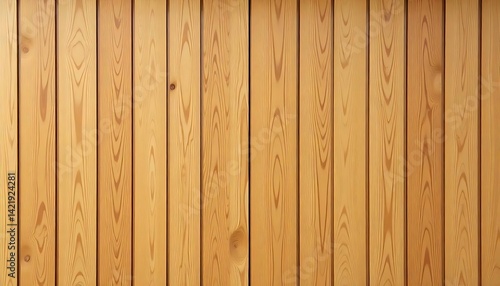 Wooden panels texture. Vertical wooden slats for facade cladding. Timber stripes made of beige pine a modern plank surface for interior, created with generative ai