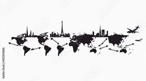 Global Air Travel Routes