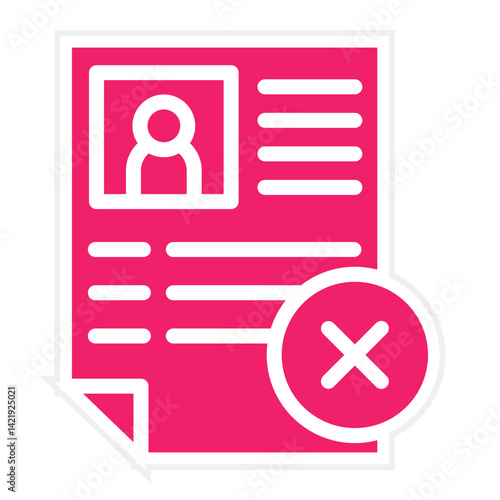 Vector Design Denied Icon Style