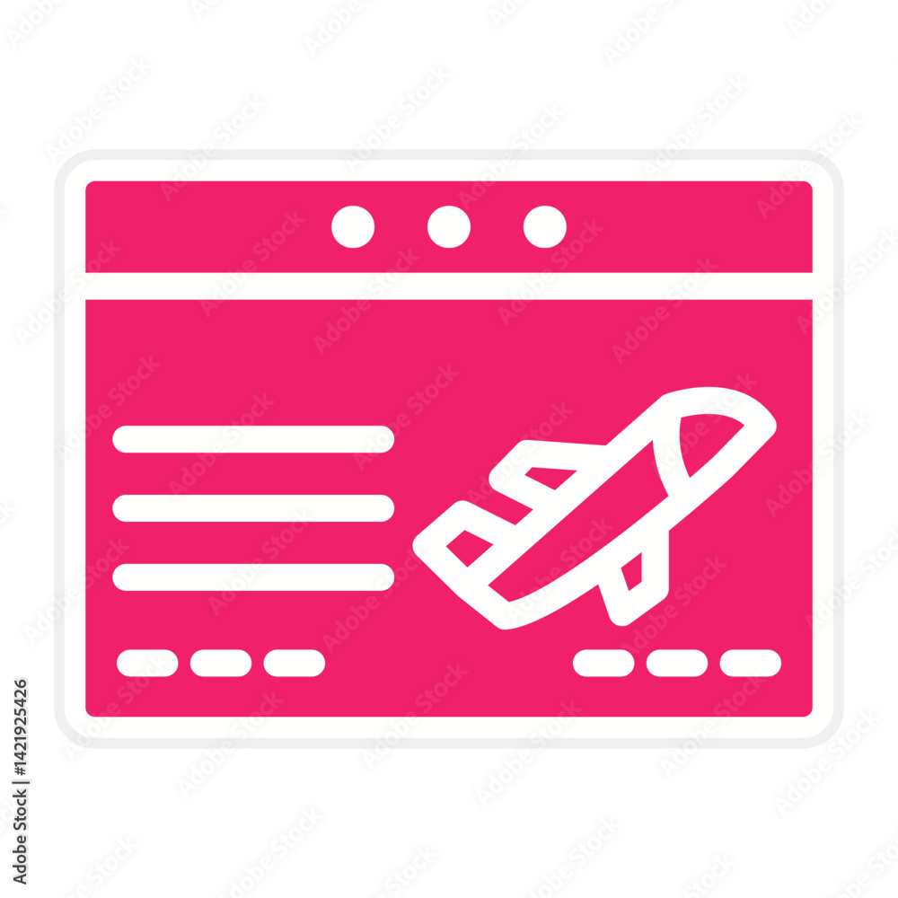 Vector Design Flight Booking Icon Style Vector Design Flight Booking Icon Style