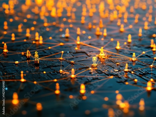Global Network Connections: Humanity's Digital Interconnectivity