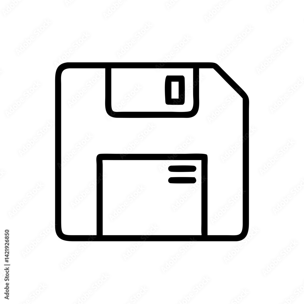 vector illustration of a floppy disk icon vector illustration of a floppy disk icon