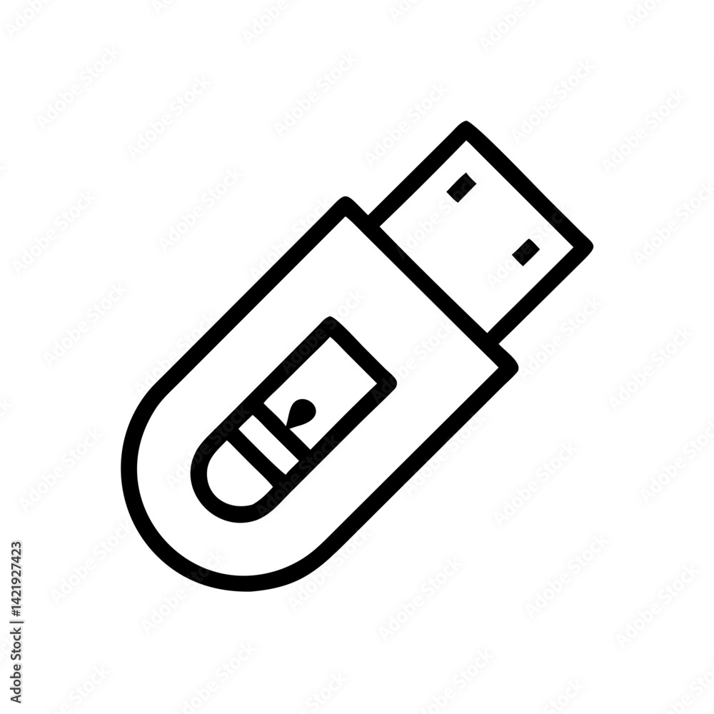 usb flash drive, pen drive illustration usb flash drive, pen drive illustration