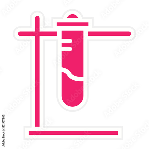 Test Tube Stand Icon Style