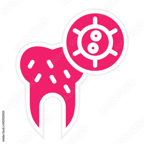 Tooth Infection Icon Style